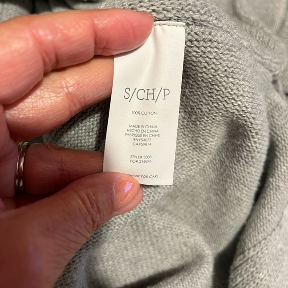 CAbi Gray Charlotte Poncho Tunic Sweater Sz S EUC - Picture 7 of 10